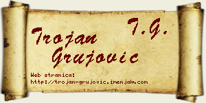Trojan Grujović vizit kartica